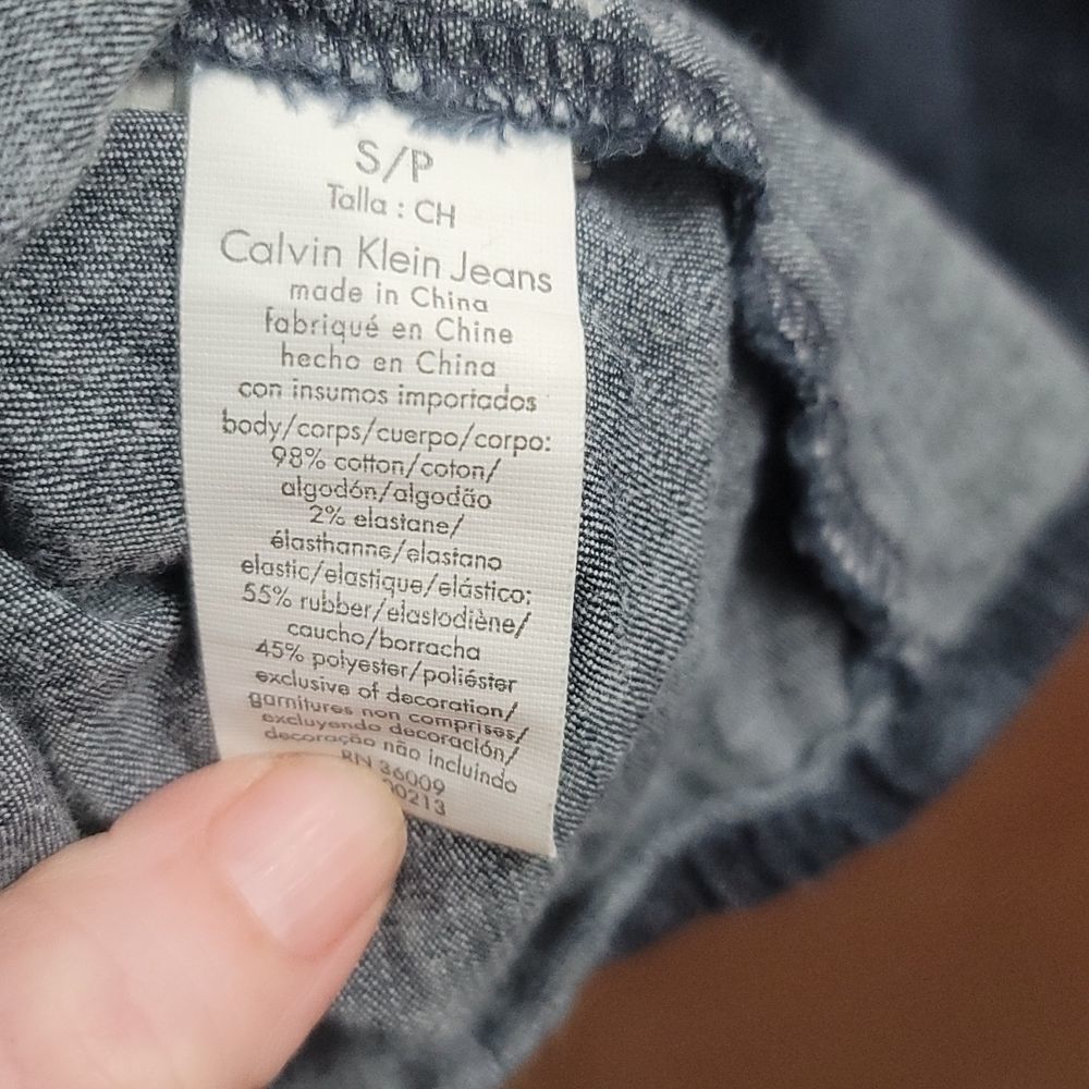 𝅺women's calvin klein jean dress. Size small. - Picture 5 of 5